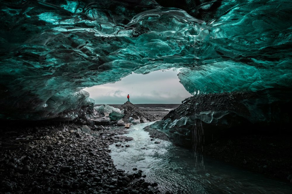 Blue Ice Cave in Iceland