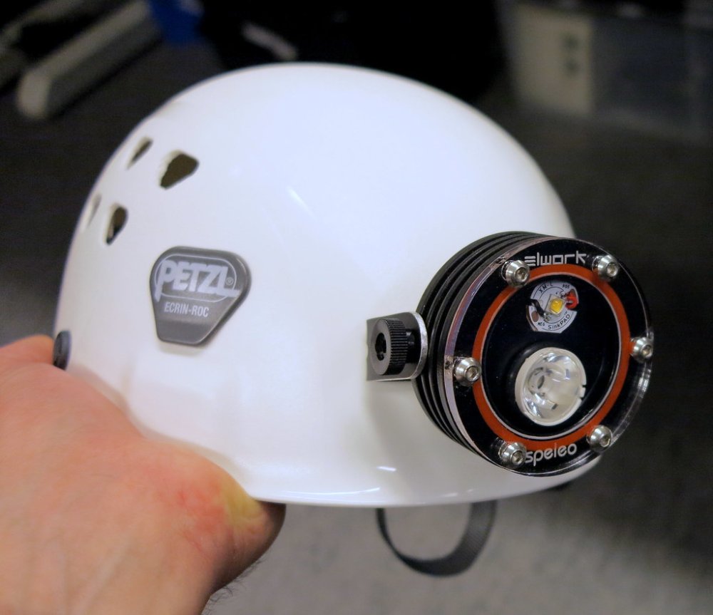 Modern Headlamp for Caving