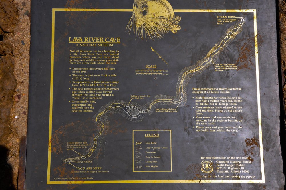 Lava River Cave Navigation Map