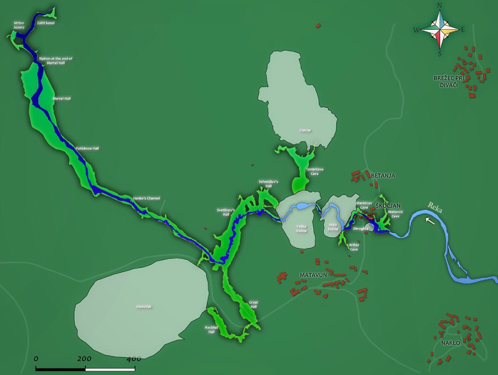 Skocjan Caves Map