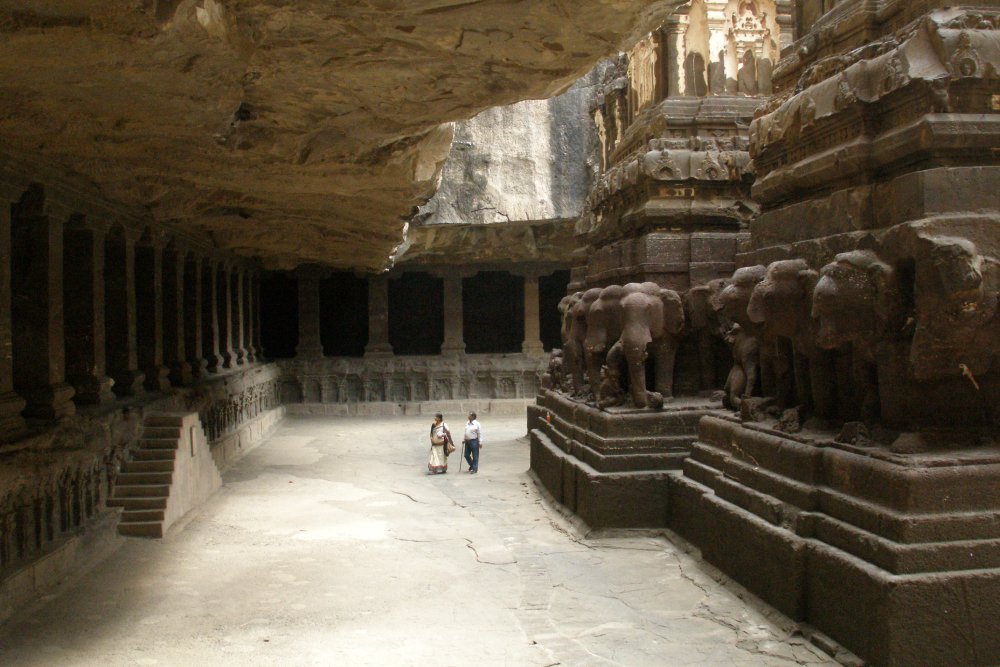 Ellora Caves, India, Kailasanatha Temple